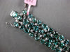 EXTRA LARGE 36.7CT DIAMOND & AAA INTENSE BLUE TOURMALINE 18K WHITE GOLD BRACELET