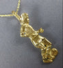ESTATE 14KT YELLOW GOLD 3D SOCCER PLAYER CHARM PENDANT #25105