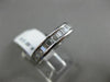 ESTATE .62CT BAGUETTE DIAMOND 18KT WHITE GOLD SEMI ETERNITY ANNIVERSARY RING 4mm