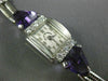 ANTIQUE SMITH PATTERSON 4.40CT OLD MINE DIAMOND & AMETHYST PLATINUM WATCH #2573