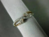 ESTATE .34CT DIAMOND 14KT ROSE GOLD 3D CLASSIC 2 STONE INFINITY CRISS CROSS RING