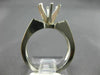 1.60CT DIAMOND PLATINUM ROUND PRINCESS BAGUETTE SEMI MOUNT ENGAGEMENT RING 13900