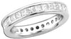 2.0CT DIAMOND 14K WHITE GOLD PRINCESS CHANEL INVISIBLE ETERNITY ANNIVERSARY RING