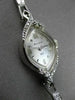ANTIQUE .15CT OLD MINE DIAMOND 14KT WHITE GOLD BULOVA MARQUISE FACE WATCH #2198