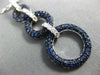 LARGE 2.13CT DIAMOND & SAPPHIRE 18KT WHITE GOLD CIRCLE OF LIFE JOURNEY PENDANT