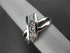 ESTATE WIDE .62CT DIAMOND 14KT WHITE GOLD 5 STONE JOURNEY LOVE RING #17788
