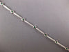 2.30CT DIAMOND & AAA EMERALD 14KT WHITE GOLD 3D ROUND BEZEL LOVE TENNIS BRACELET