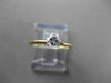 ESTATE .35CT DIAMOND 14KT TWO TONE GOLD CLASSIC SOLITAIRE FRIENDSHIP RING #23778