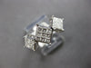 LARGE .75CT DIAMOND 14K WHITE GOLD PRINCESS GEOMETRICAL PAST PRESENT FUTURE RING