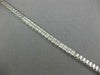 ANTIQUE LONG 2.10CT DIAMOND 14KT WHITE GOLD 3D CLASSIC WAVE LINK BRACELET #18312