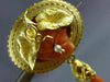 ANTIQUE LARGE AAA CORAL 14KT YELLOW GOLD 3D HANDCRAFTED FLOWER BROOCH PIN #26474