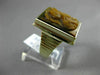 ANTIQUE LARGE BROWN CARNELIAN 14KT YELLOW GOLD 3D RECTANGULAR ROMAN SOLDIER RING