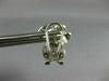 ESTATE LARGE .81CT DIAMOND 18KT WHITE GOLD 3D CLASSIC FLOWER CLIP ON EARRINGS