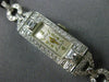 ANTIQUE CHOISI 1.0CT OLD MINE DIAMOND PLATINUM 3D CLASSIC RECTANGULAR WATCH 2218