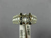 ESTATE WIDE .80CT DIAMOND 14KT WHITE GOLD 3D SEMI MOUNT ENGAGEMENT RING #17694