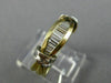 ESTATE .60CT DIAMOND 14KT WHITE & YELLOW GOLD 3D WEDDING ANNIVERSARY RING #1001
