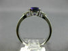 ESTATE 1.10CT DIAMOND & AAA OVAL AMETHYST 14KT WHITE GOLD 3D SEMI HALO FUN RING