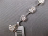 2.35CT DIAMOND 14KT WHITE GOLD 3D OVAL & ROUND BY THE YARD LOVE TENNIS BRACELET