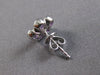 1.33CT DIAMOND & AAA AMETHYST 14K WHITE GOLD 3D PEAR SHAPE & ROUND STUD EARRINGS