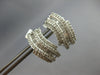 LARGE 2.25CT DIAMOND 18KT WHITE GOLD ROUND & BAGUETTE MULTI ROW HANGING EARRINGS