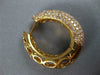 ESTATE WIDE 3.72CT PINK DIAMOND 18KT ROSE GOLD MULTI ROW HOOP HANGING EARRINGS