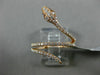 ESTATE .43CT DIAMOND & AAA RUBY 18KT ROSE GOLD 3D HANDCRAFTED ETOILE SNAKE RING