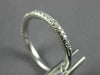 ESTATE .48CT DIAMOND 14KT WHITE GOLD COMFORT FIT WEDDING ANNIVERSARY RING 20793