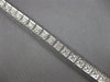 ESTATE LARGE 4.0CT DIAMOND 14KT WHITE GOLD ROUND SQUARE FILIGREE TENNIS BRACELET