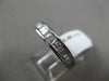 ESTATE .62CT BAGUETTE DIAMOND 18KT WHITE GOLD SEMI ETERNITY ANNIVERSARY RING 4mm