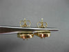 ESTATE DIAMOND 14KT YELLOW GOLD OVAL ETOILE SOLITAIRE EARRINGS E/F VVS #23018