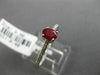 ESTATE .46CT DIAMOND & AAA RUBY 18KT WHITE GOLD OVAL FRIENDSHIP ENGAGEMENT RING