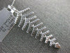 ESTATE LARGE .65CT DIAMOND 18KT WHITE GOLD 3D FLEXIBLE LEAF FUN LOVE PENDANT