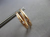 ESTATE .18CT DIAMOND 14KT ROSE GOLD 3D CLASSIC ETOILE OVAL HOOP HANGING EARRINGS