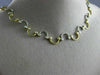 ESTATE 1.70CT DIAMOND 14K WHITE & YELLOW GOLD CLASSIC BEZEL WAVY NECKLACE 3283