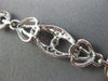 ESTATE WIDE & LONG .52CT DIAMOND 18KT WHITE GOLD ETOILE MILGRAIN TENNIS BRACELET