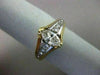 ESTATE .85CT DIAMOND 14K 2 TONE GOLD MARQUISE TENSION SET ENGAGEMENT RING #16335