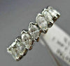 ESTATE 3.40CT DIAMOND 14K WHITE GOLD 3D MARQUISE ETERNITY ANNIVERSARY RING #1834