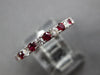 ESTATE 1.49CT DIAMOND & AAA RUBY 18KT WHITE GOLD 2.5mm ETERNITY ANNIVERSARY RING