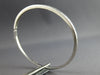 1.7CT DIAMOND 18K WHITE GOLD BAGUETTE CHANNEL SEMI ETERNITY CUFF BANGLE BRACELET