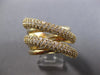 EXTRA LARGE 2.18CT DIAMOND 14KT YELLOW GOLD 3D MULTI ROW CRISS CROSS RING #28181
