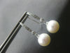 .10CT DIAMOND & AAA SOUTH SEA PEARL 14KT WHITE GOLD 3D ETOILE HANGING EARRINGS