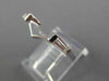 .28CT BAGUETTE DIAMOND 14KT WHITE GOLD 3D V SHAPE WEDDING ANNIVERSARY RING 26059