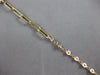 LONG .79CT DIAMOND 14KT YELLOW GOLD CLASSIC BEZEL 9 STONE OVAL LINK FUN BRACELET
