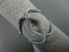 ESTATE WIDE .36CT DIAMOND 18KT WHITE GOLD OPEN DOUBLE INFINITY HOOP X LOVE RING