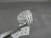 ANTIQUE WIDE 2.15CT DIAMOND 18KT WHITE GOLD FILIGREE MULTI ROW ANNIVERSARY RING