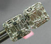 ESTATE .91CT DIAMOND 18KT WHITE GOLD 3D CLASSIC INVISIBLE SQUARE STUD EARRINGS