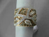 ESTATE LARGE 2.47CTW WHITE & FANCY DIAMOND 14KT ROSE GOLD 3D TREE OF LIFE RING