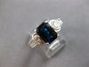 2.35CT DIAMOND & AAA SAPPHIRE 14KT WHITE GOLD EMERALD CUT ENGAGEMENT RING #28161