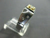 ESTATE .20CT OLD MINE DIAMOND 14KT TWO TONE GOLD SQUARE MENS GYPSY RING #1234