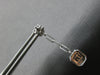 .62CT DIAMOND 14K WHITE GOLD 3D ROUND & BAGUETTE SQUARE OCTAGON HANGING EARRINGS